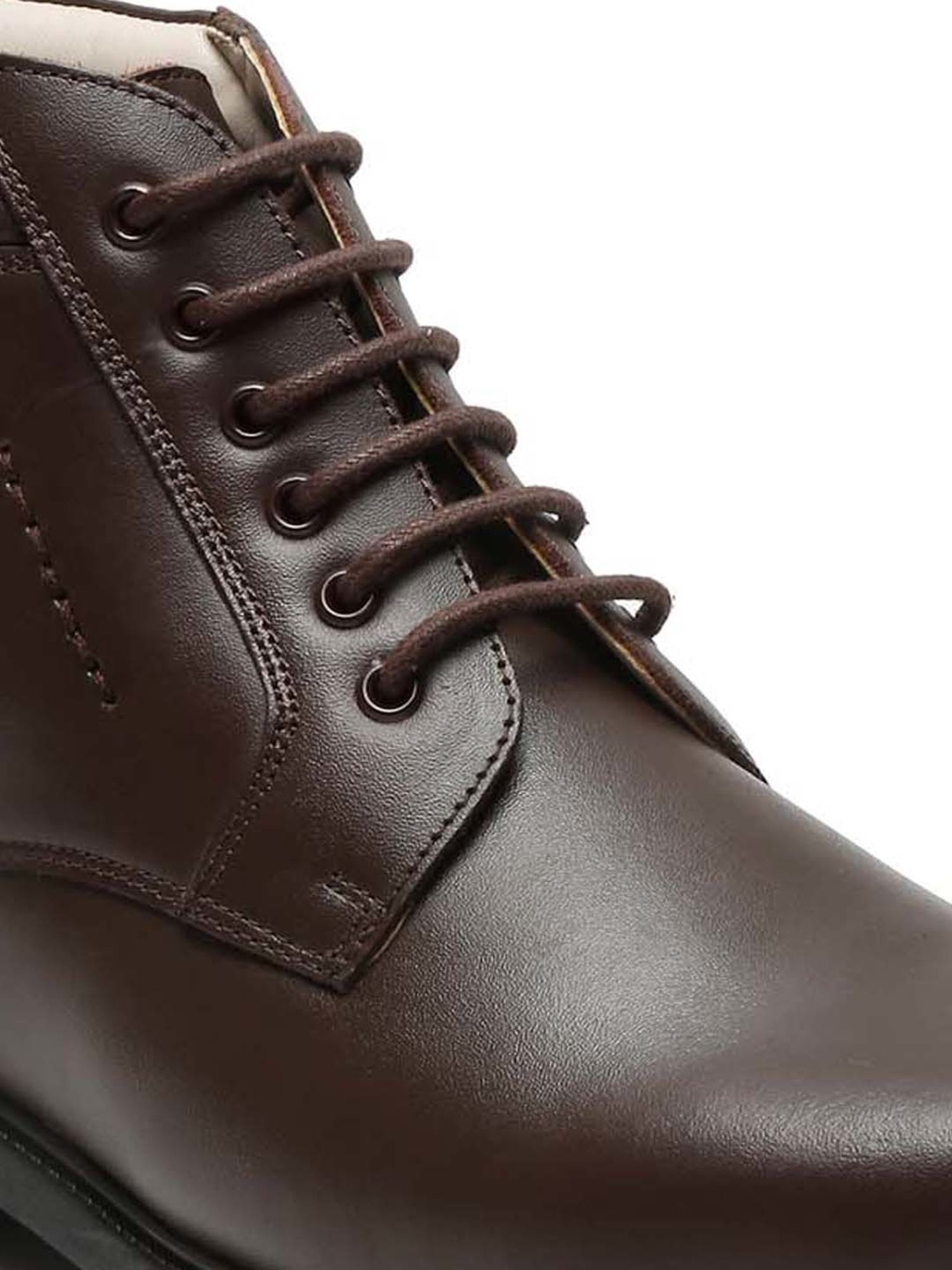 Louis Stitch Men's Brunette Brown Derby Boots