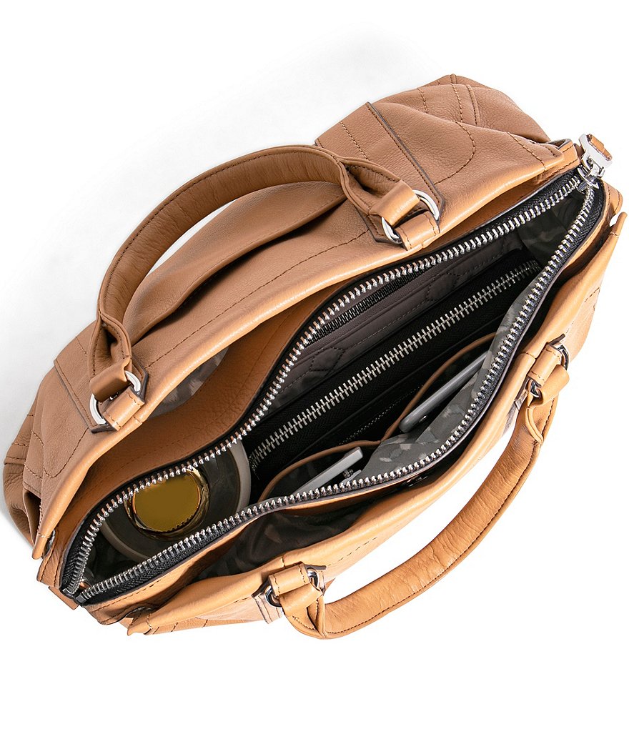 Aimee Kestenberg Zip Me Up Triple Entry Satchel Bag