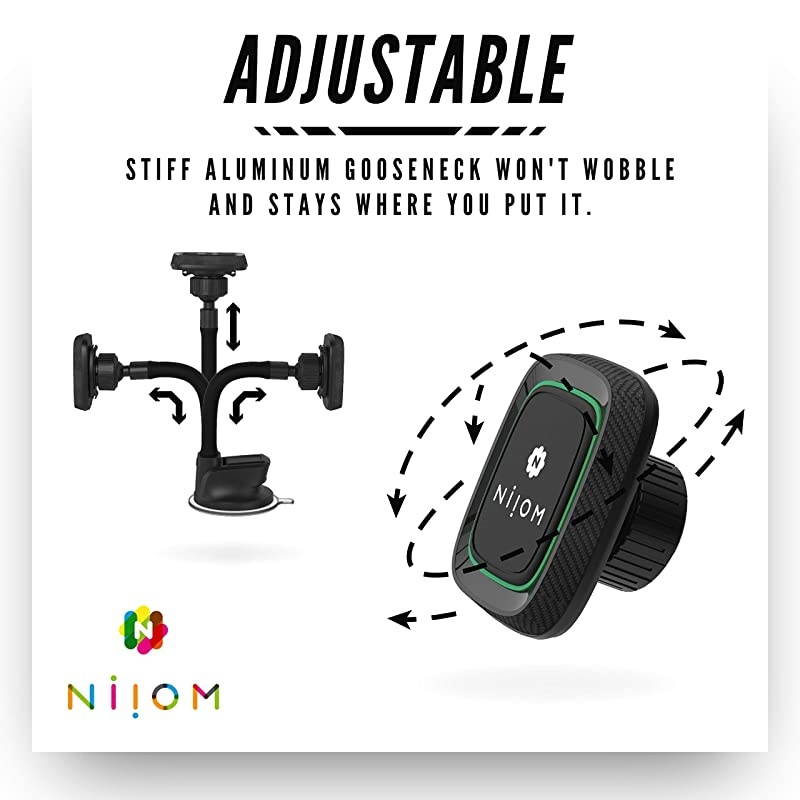 Cell Phone Holder Mount for Car ic w Super Stick Suction Cup for Dashboard or Windshield All Cellphone Models iPhone X 8 7 6 6S Galaxy S7 S8 Edge Google Pixel HTC One