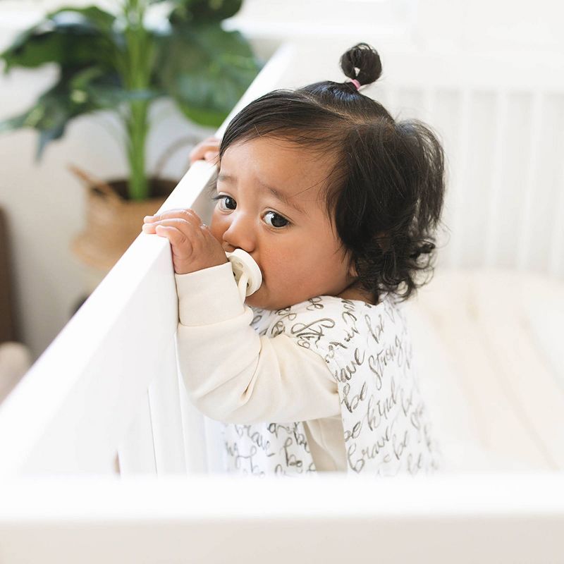 Bebe au Lait Natural 2 pk Rubber Pacifier - Gray - 0-3 Months