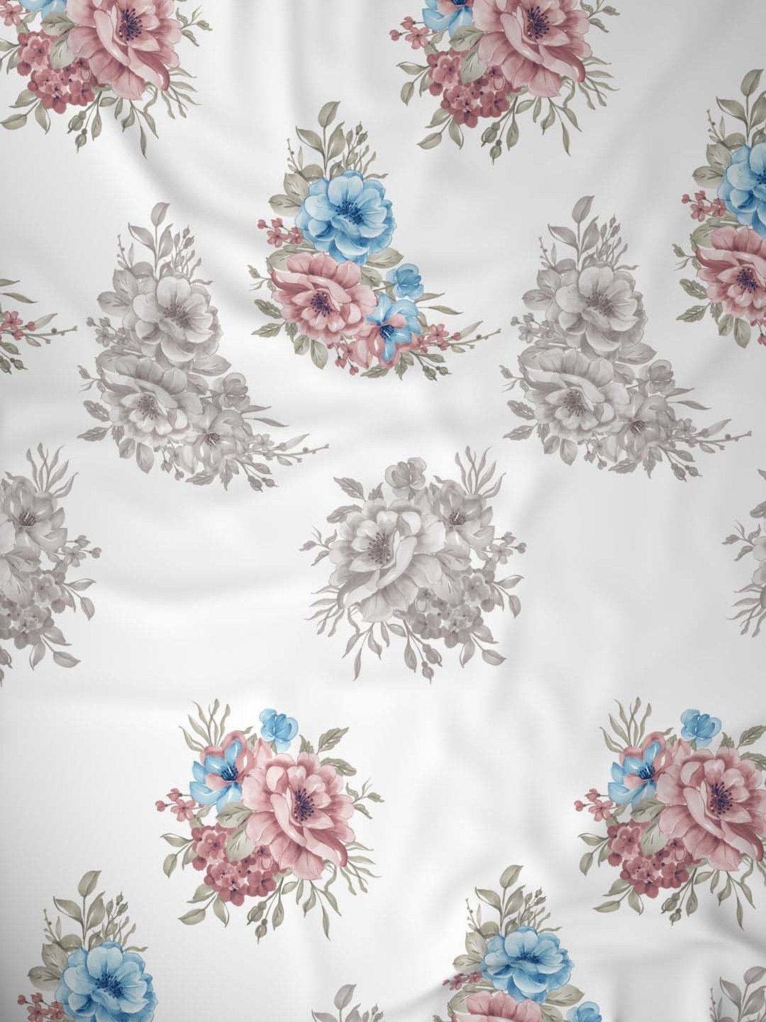 Raymond Home Vision White & Red 144 TC Cotton King Bedsheet with 2 Pillow Covers