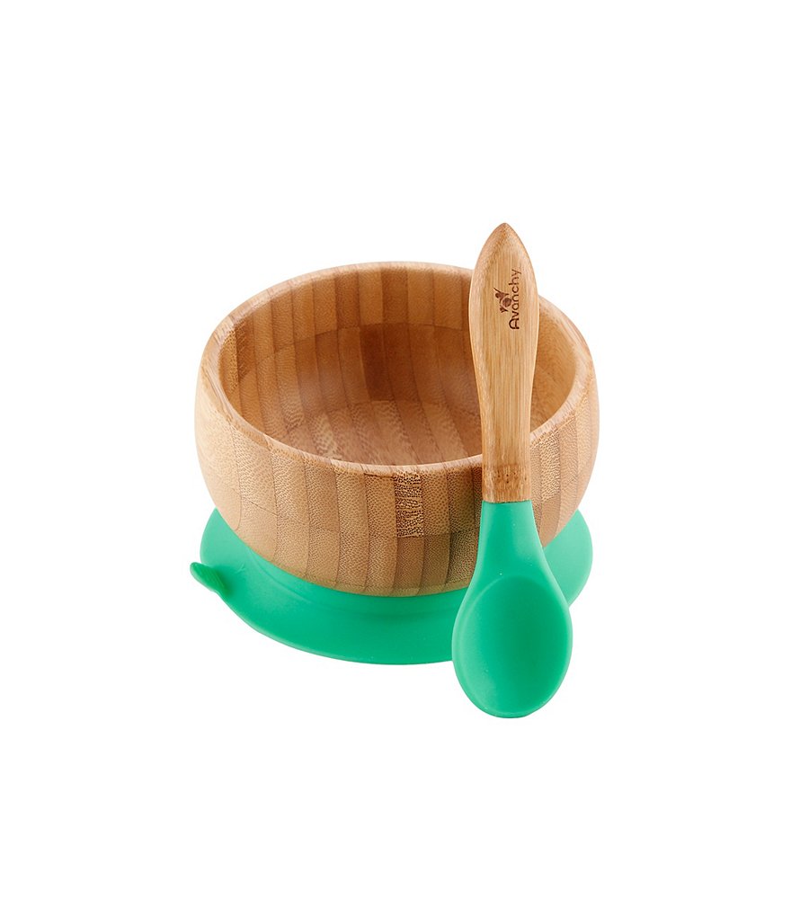 Avanchy Bamboo Suction Baby Feeding Bowl & Spoon