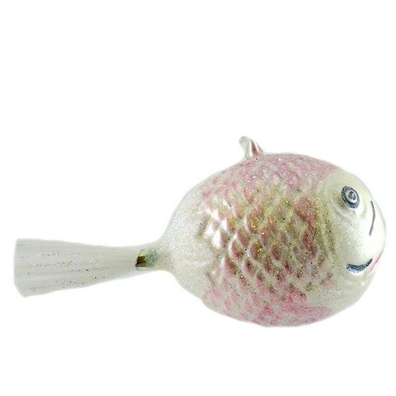 Larry Fraga Puff Fish Ornament Christmas Ocean  -  Tree Ornaments