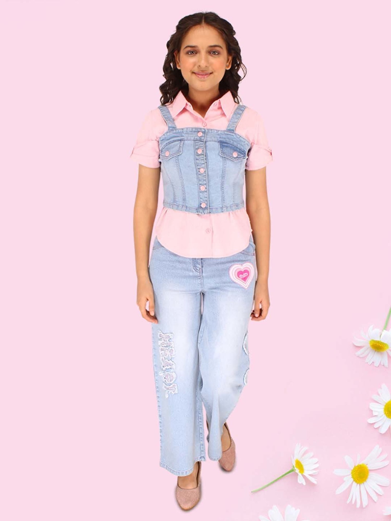 Mothercare Kids White & Yellow Cotton Printed Top Set