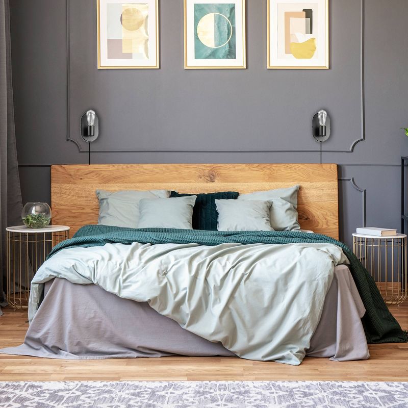 Linus 1-Light Matte Black Plug-In or Hardwire Wall Sconce - Novogratz x Globe