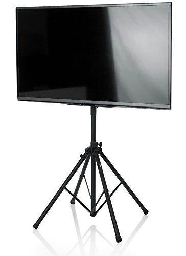 Gator Cases Deluxe Quadpod A/V Stand with LiftEEZ Piston for 65" Displays, Black