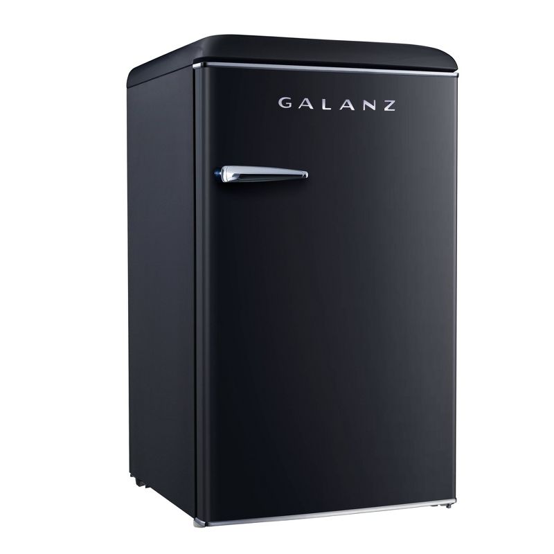 Galanz Retro 3.5 cu ft Single Door Refrigerator - Black