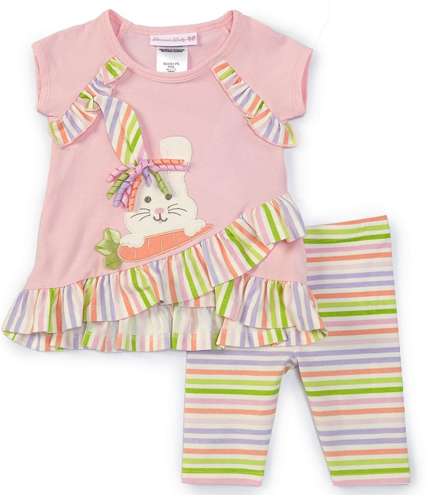 Champion Baby Girls 12-24 Months Short-Sleeve Classic Script Tee & Leggings Set