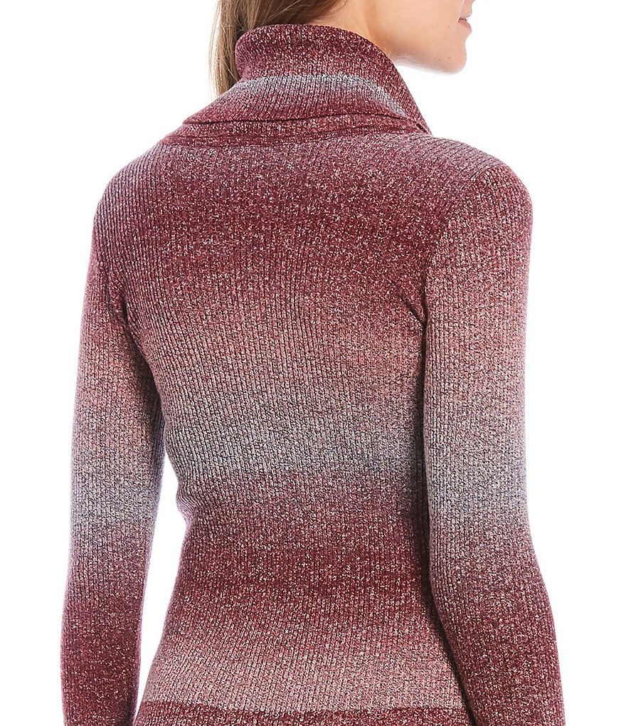 I.N. San Francisco Cowl Neckline Ombre Sweater Dress