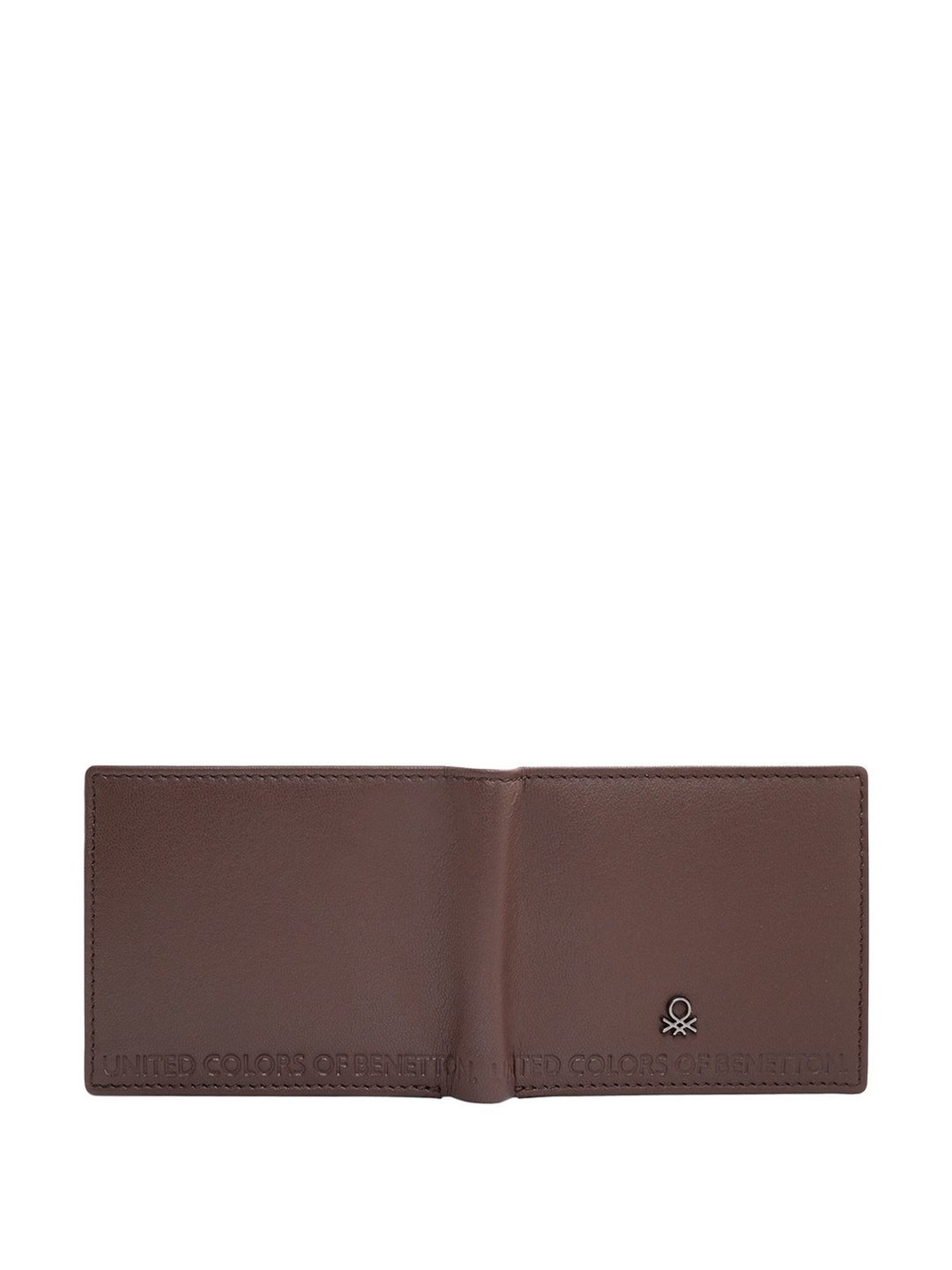 United Colors of Benetton Davle Brown Casual Leather Bi-Fold Wallet for men