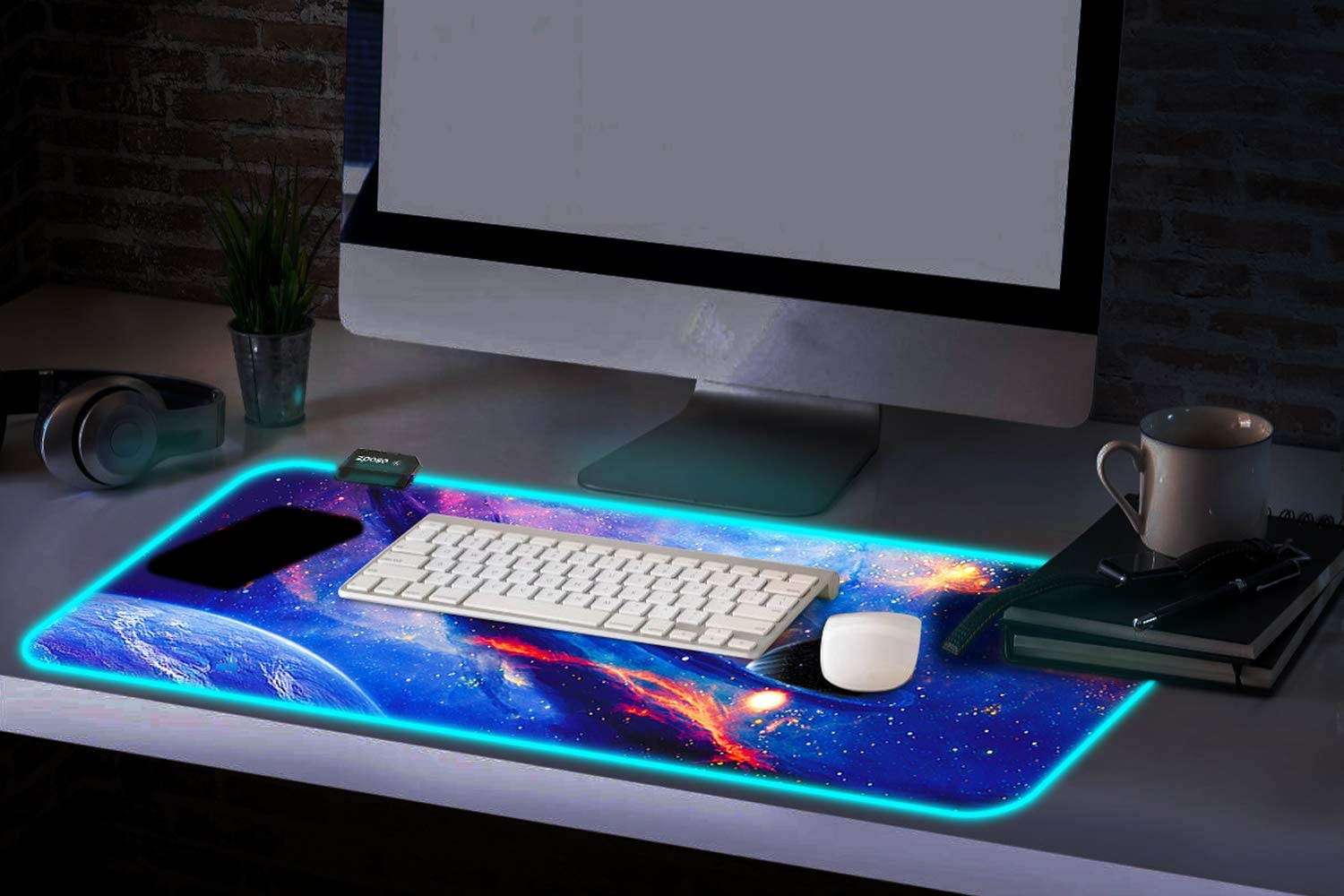 RGB Mouse Pad,  Gaming Mouse Pad, , Gaming Mousepad, Large Mouse Pad Gaming, Mouse Pad Gaming, 14 Lighting Modes, RGB Mouse Pad, Gaming Mouse Pad, 31.5x11.8 Purple
