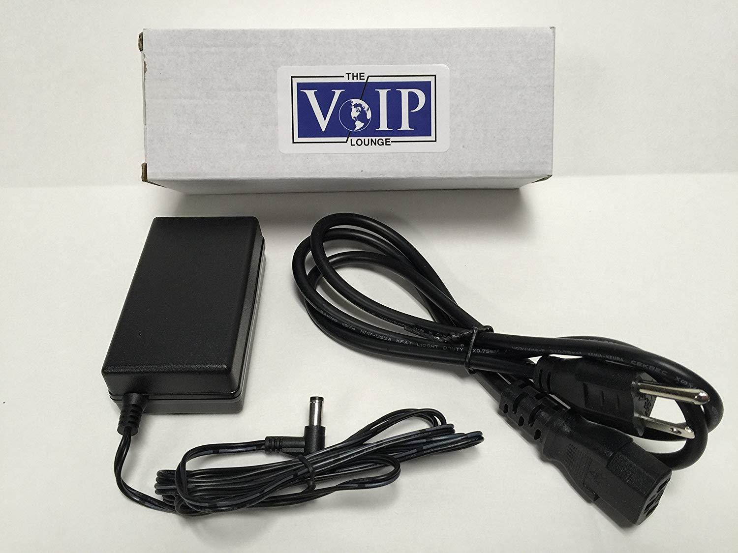 The VoIP Lounge 48V Power Supply for Polycom IP Phones (Includes AC Power Cord)
