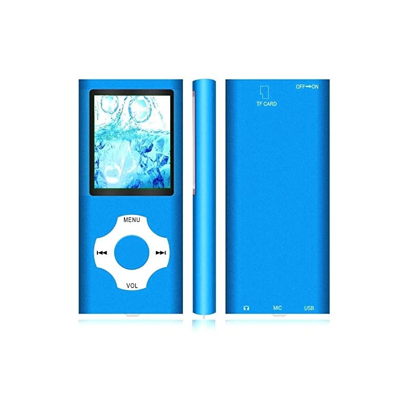 MP3 Player / MP4 Player, MP3 Music Player with 32GB Memory SD Card Slim Classic Digital LCD 1.82'' Screen Mini USB Port with FM Radio, Voice Record