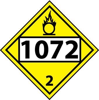 NMC DL70BP-PLACARD, FOUR DIGIT 1072, 10 3/4X10 3/4, PS VINYL (1 EACH)