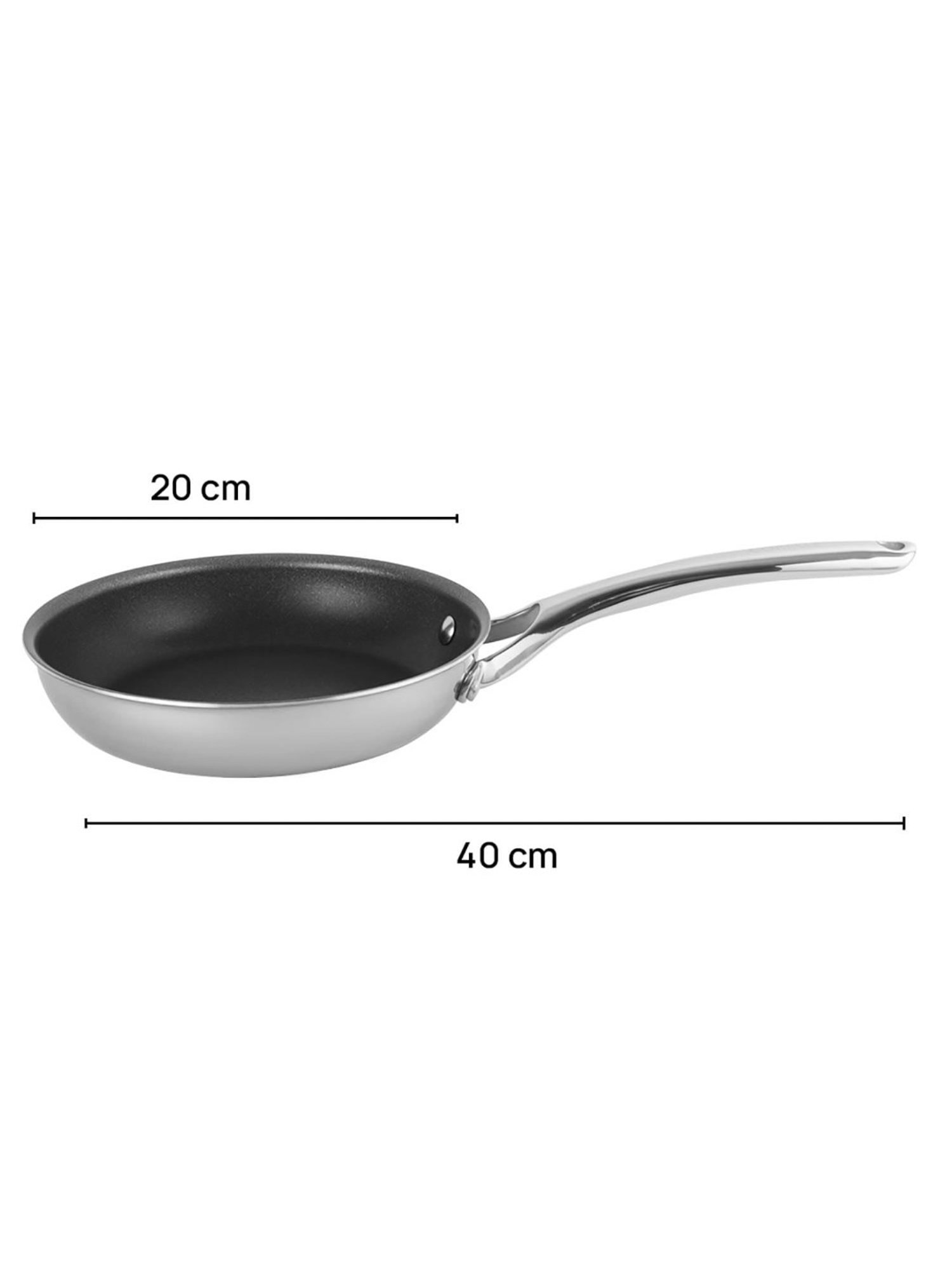 Corelle Duranano Silver ?Stainless Steel Fry Pan 28 cm