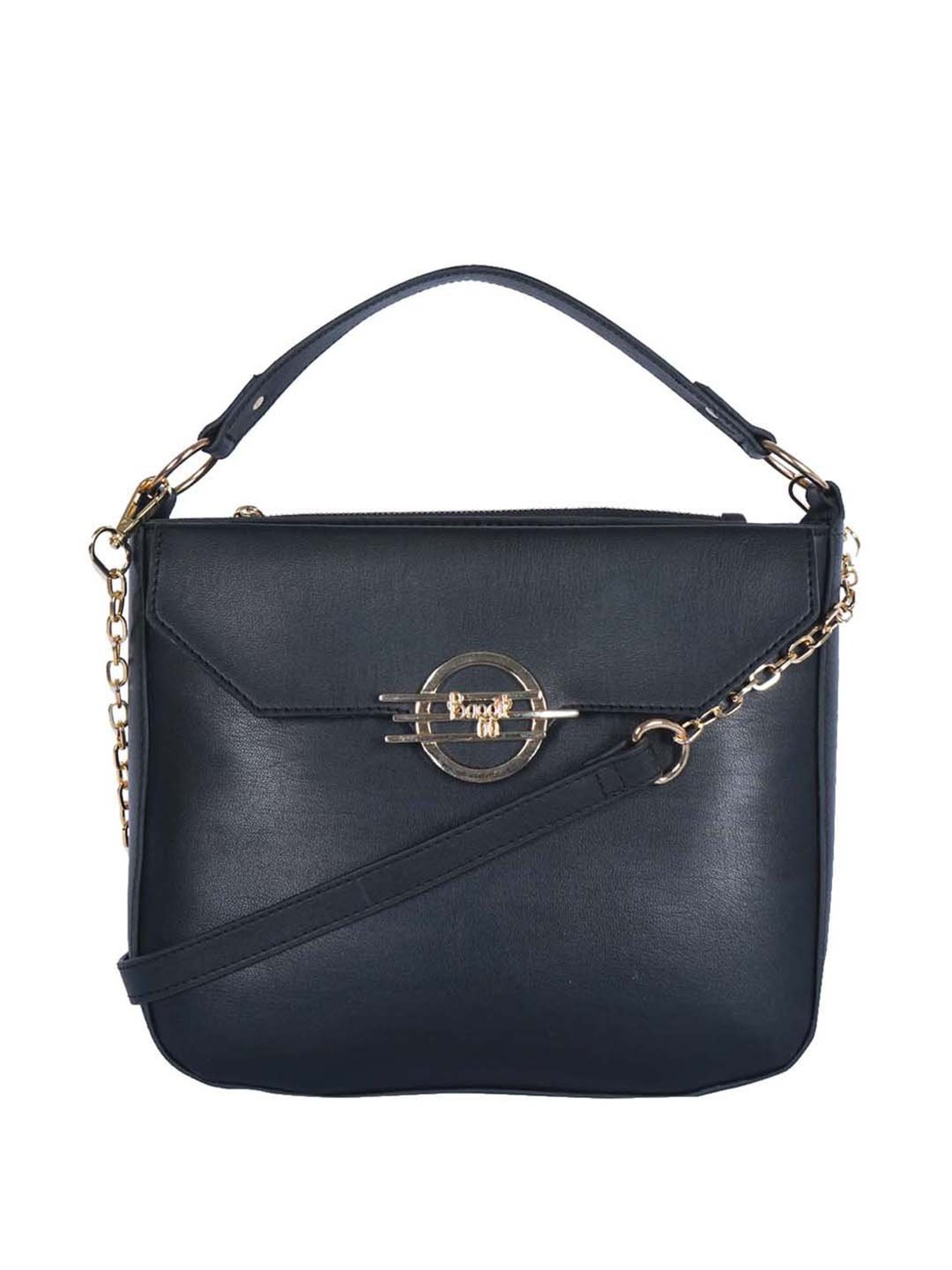 Baggit Black Solid Small Satchel Handbag