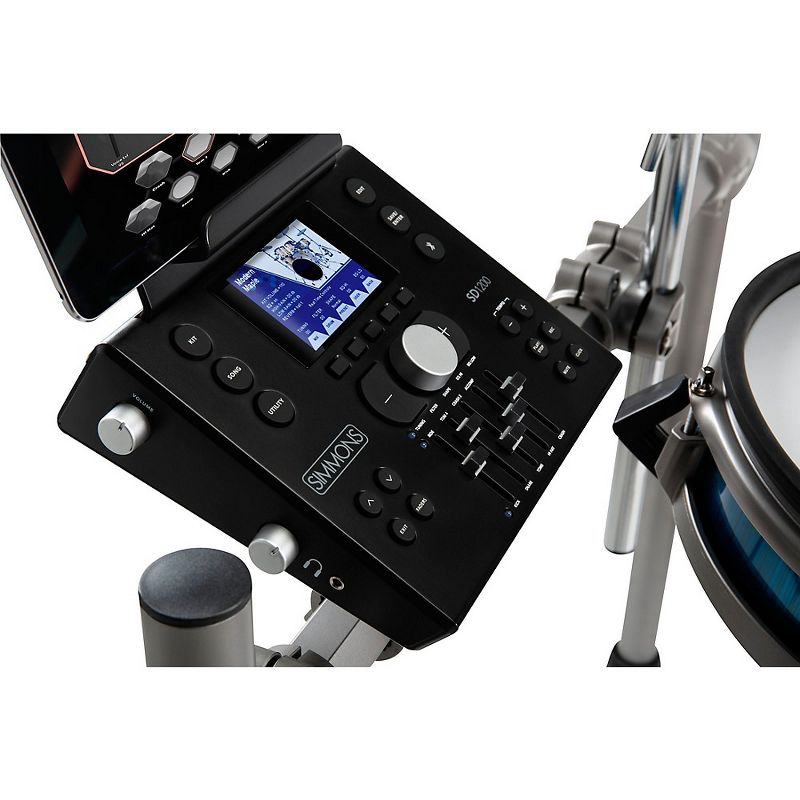 LyxJam 8-Piece Electronic Drum Kit, Professional Drum Set with Real Mesh Fabric, 448 Preloaded Sounds, 70 Songs, 15-Song Recording Capacity, Choke,Rim,Edge Capability & Kick Pad, Drum Sticks Included