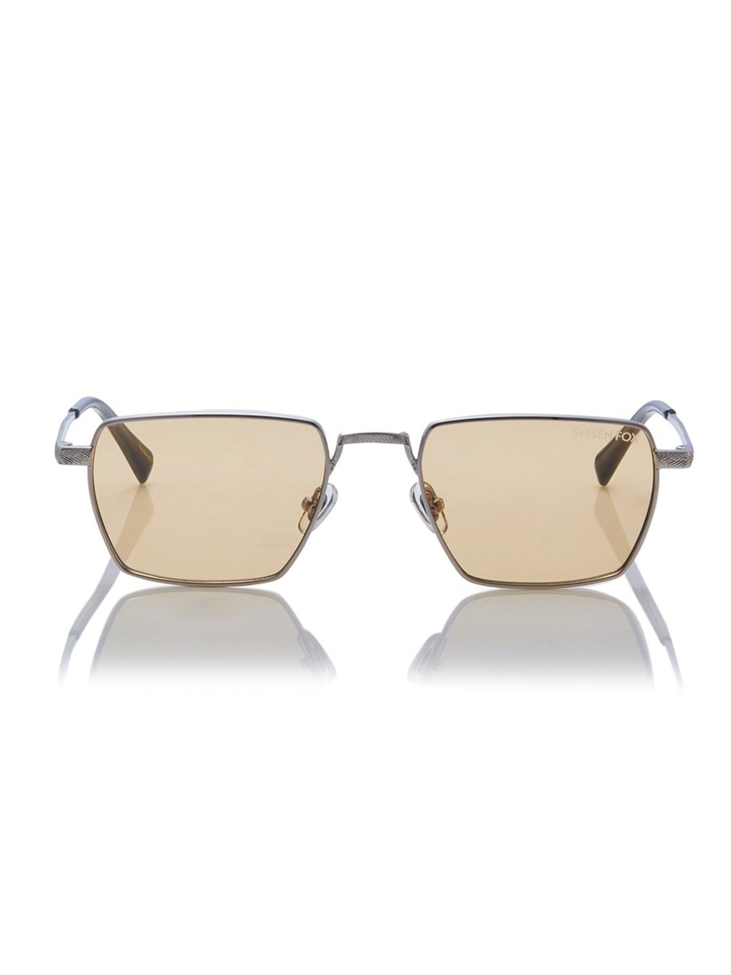Shisen Fox Raion Gun-Amber Unisex UV Protection Sunglasses -53 mm