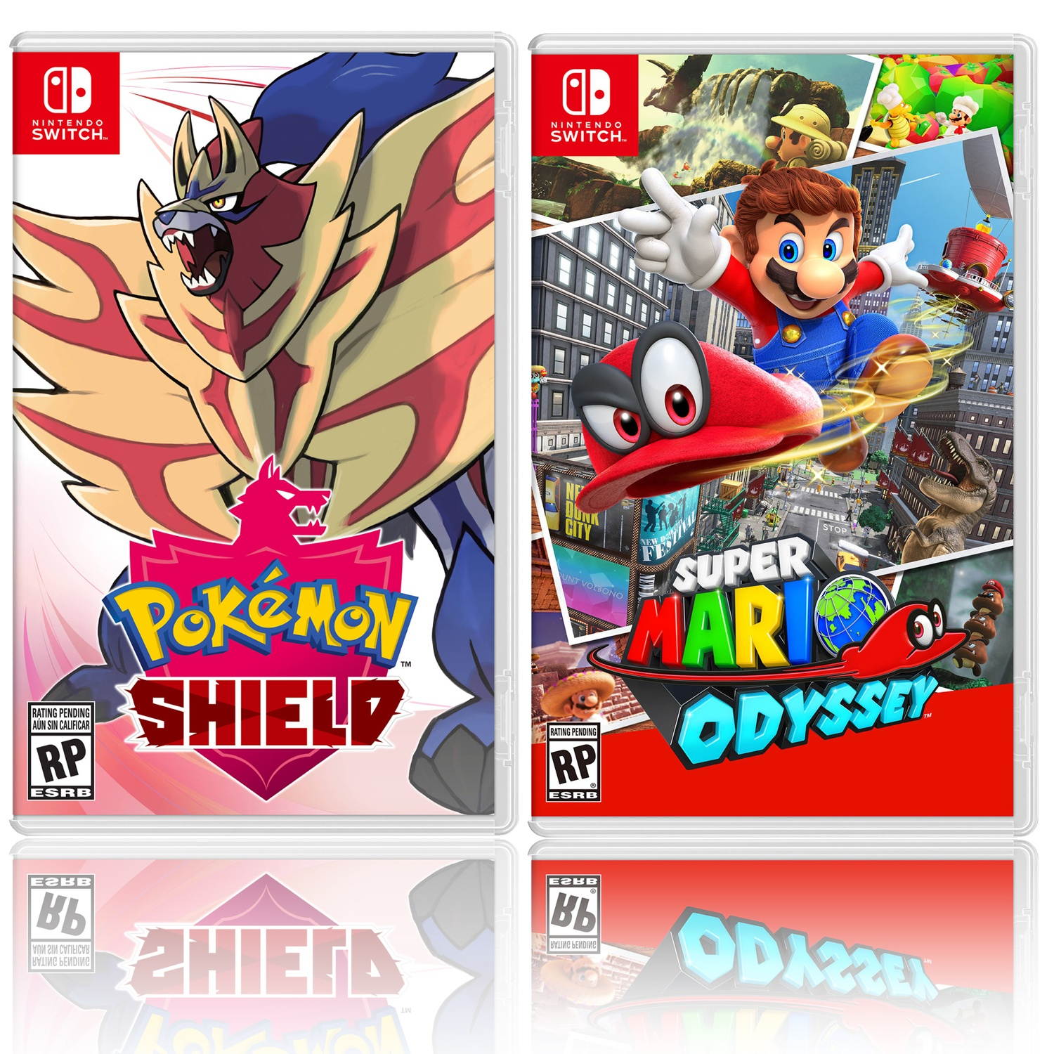 Nintendo Pokemon Shield Bundle with Super Mario Odyssey