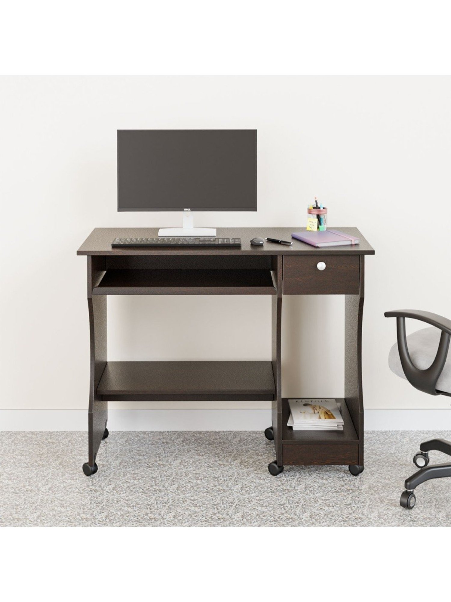 Durian Chaste Black Fabric Executive Chair