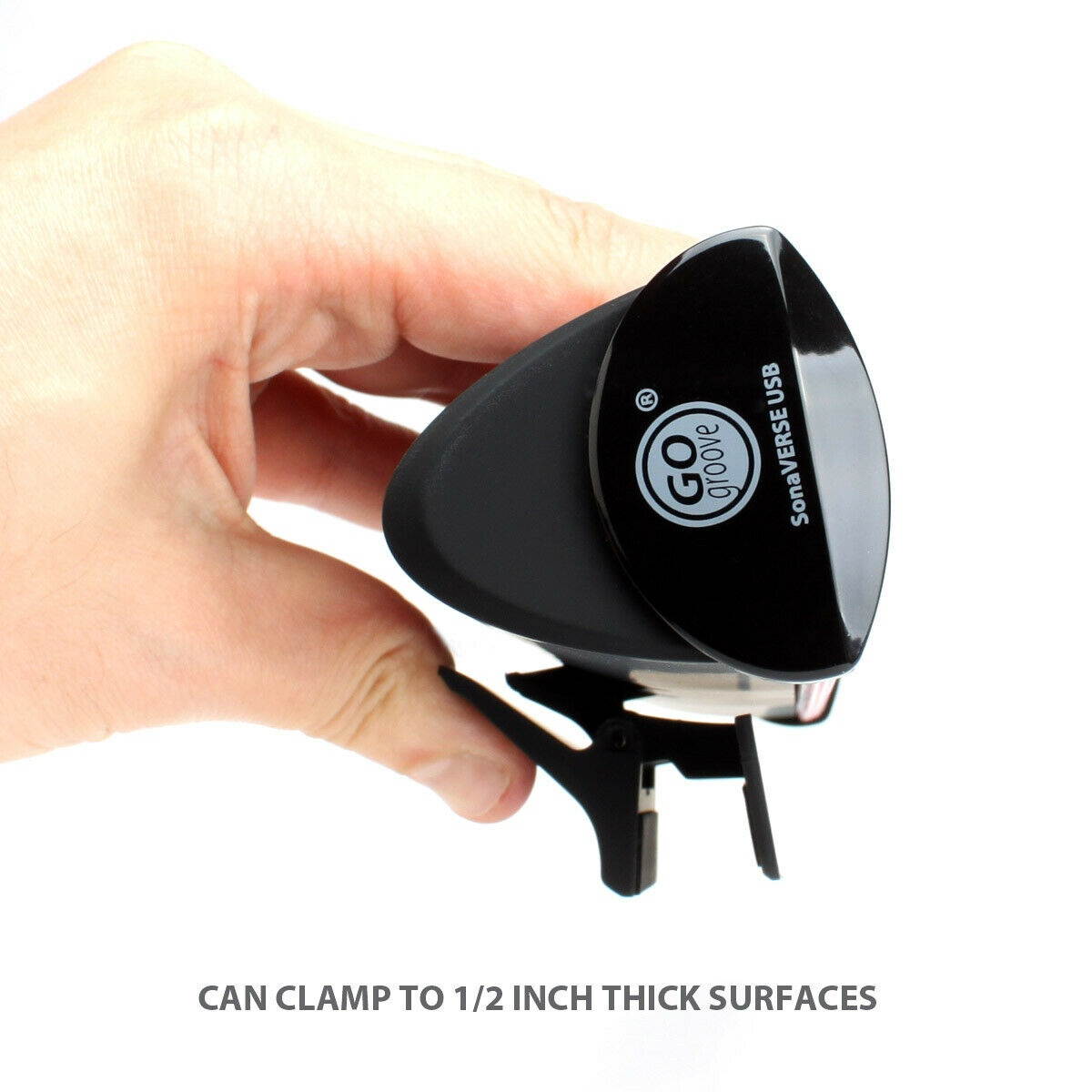 USB Laptop Speaker Bar with 2 High Excursion Drivers & Clip-On Design