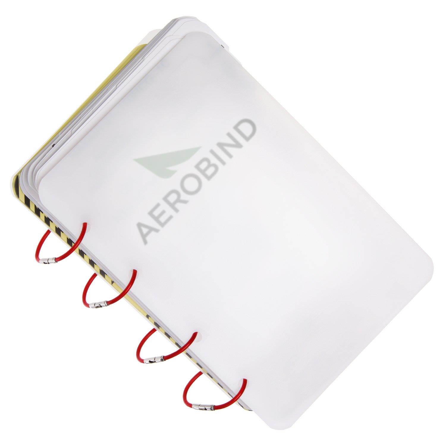 Aeroflex - 5" Red Steel Key Ring (10 Pack)