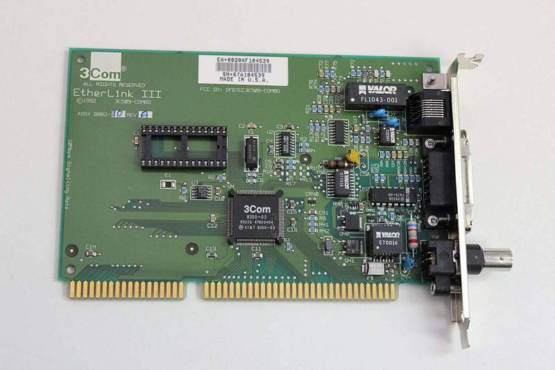 3COM 3C509-COMBO ETHERLINK III 10MBPS CARD