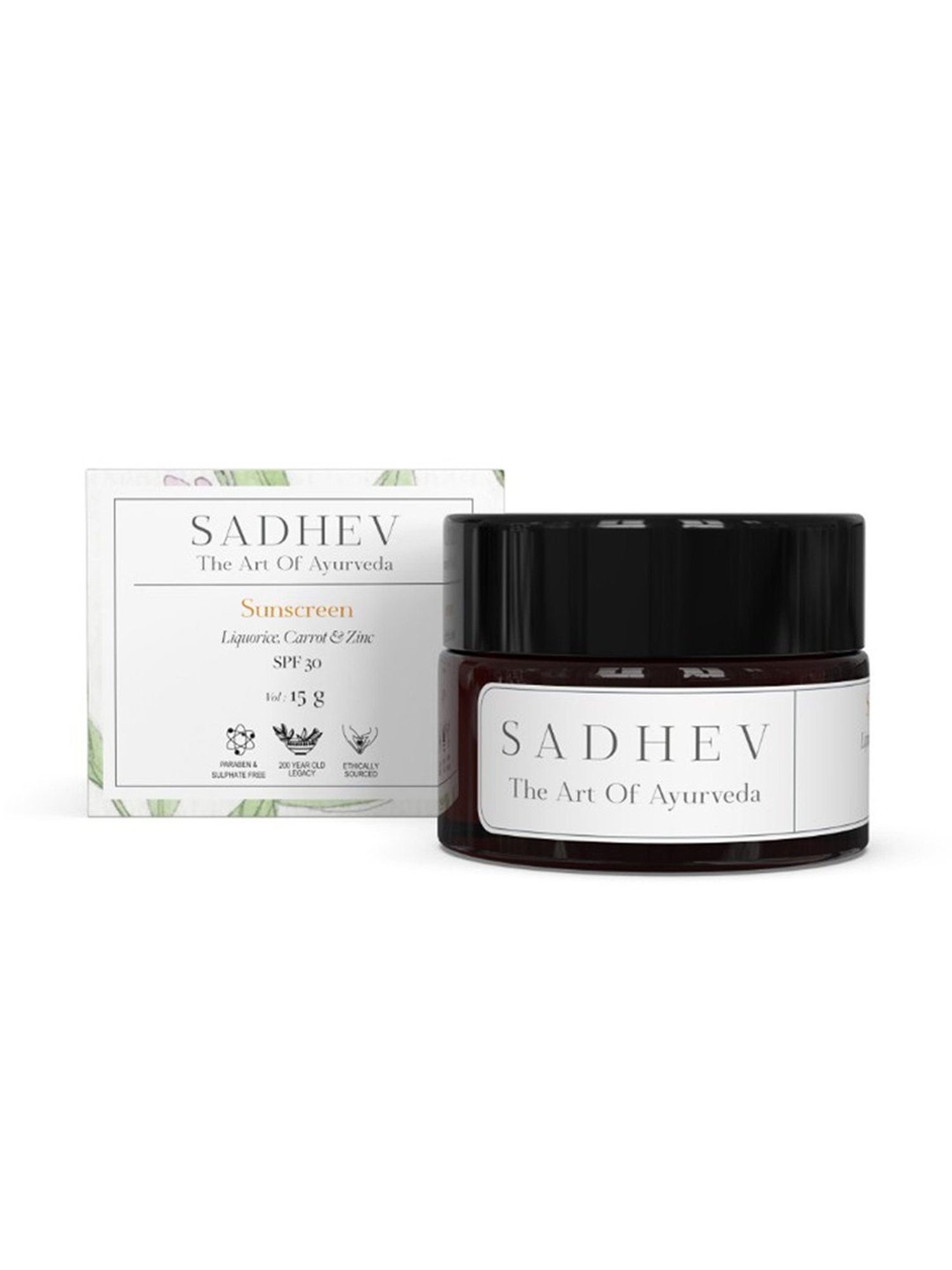 SADHEV The Art Of Ayurveda Sunscreen - 15 gm