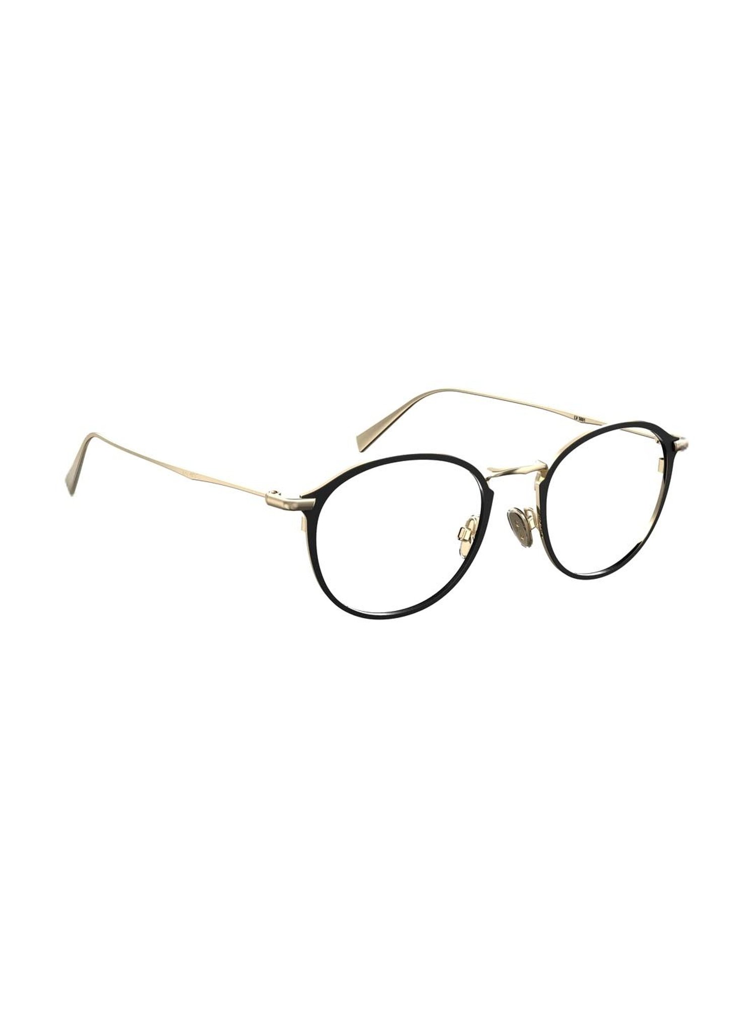Levi's Black Oval Eye Frames for Men