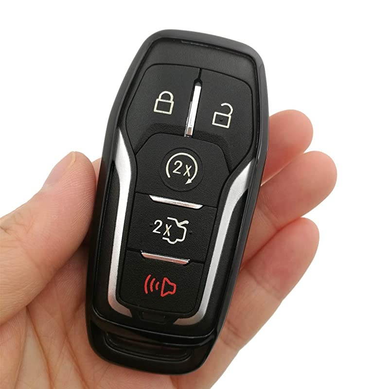 TPU Key Fob Cover Case Remote Holder Skin Glove for Ford Fusion F150 Edge Explorer Mustang Lincoln MKZ MKC 345 Buttons Smart KeyNOT fit FlipFolding key