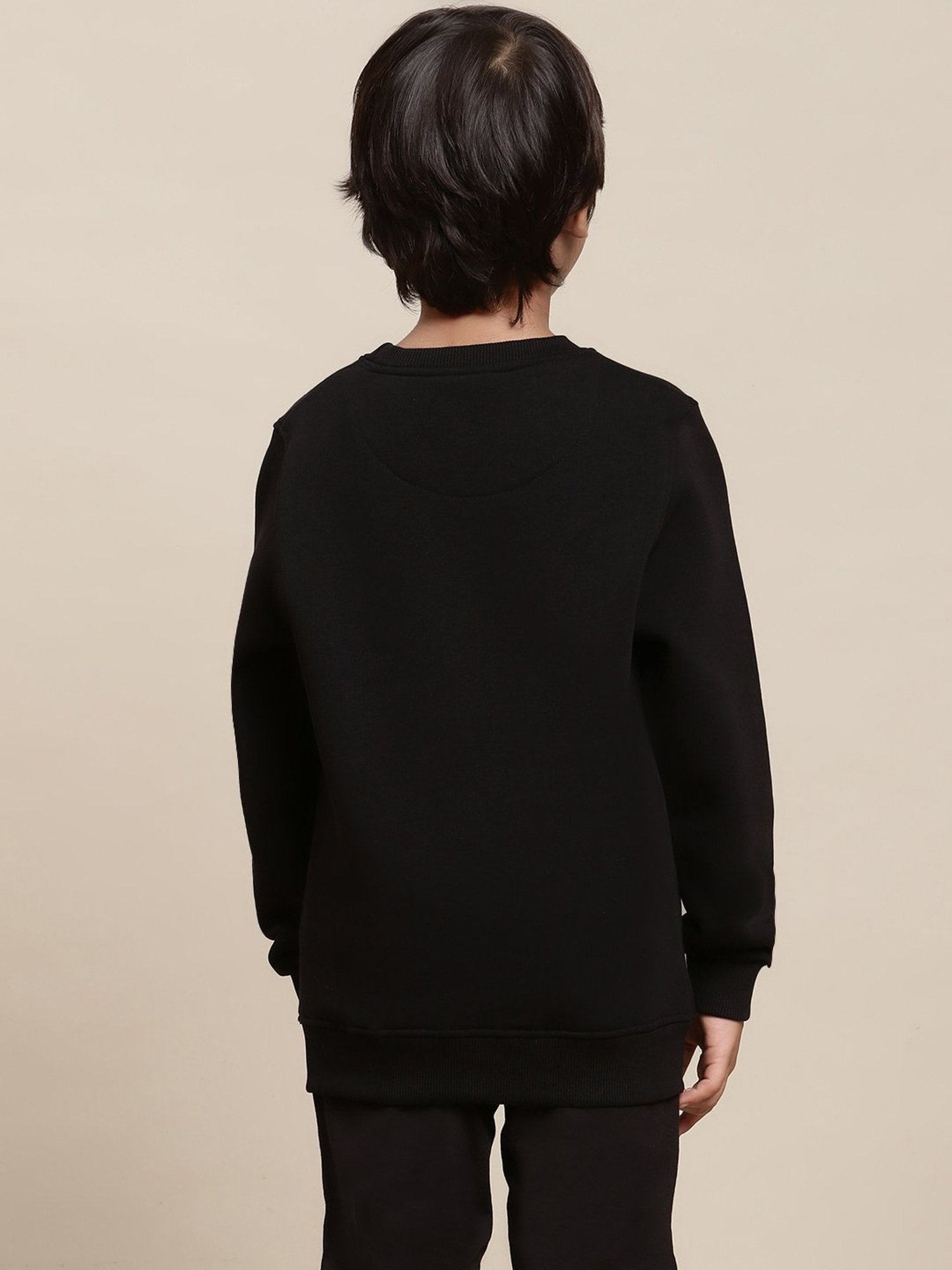 Kidsville Iron Man Printed Black Sweatshirt For Boys