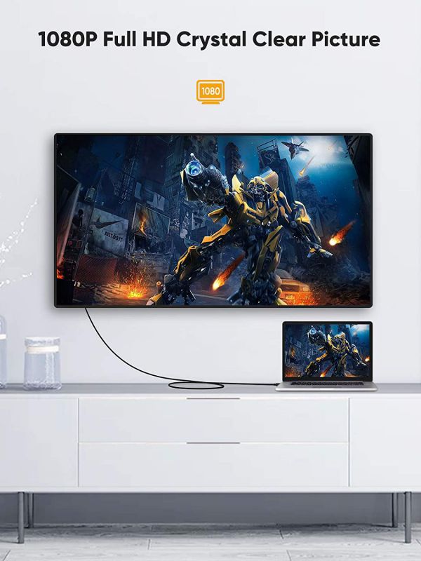 DVI to HDMI Cable, 6.6ft HDMI to DVI Bi Directional Adapter, HDMI Male to DVI-D 24+1 Male, Support 1080P HD for Raspberry Pi, Roku, Xbox One, PS5, Graphics Card, Blue-ray, Nintendo Switch