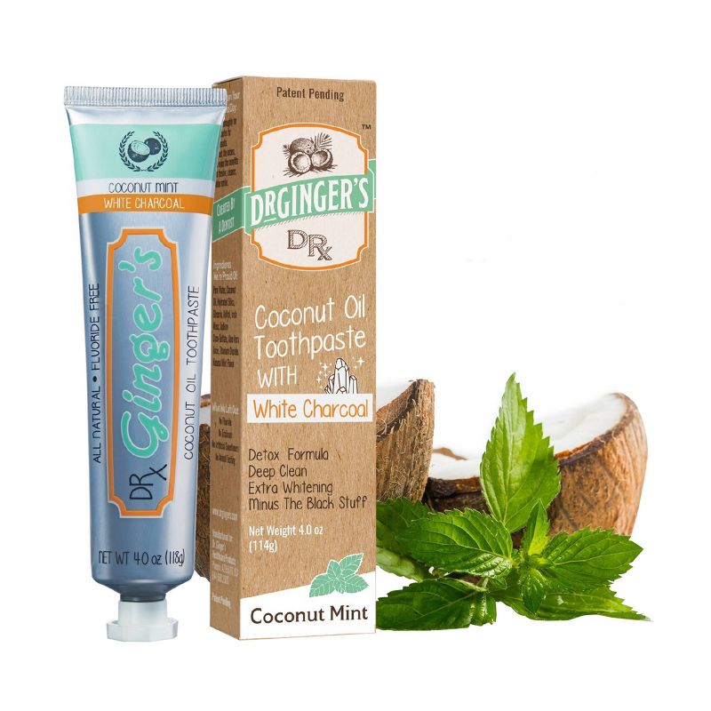 Dr. Ginger Activated White Charcoal Toothpaste - 4oz