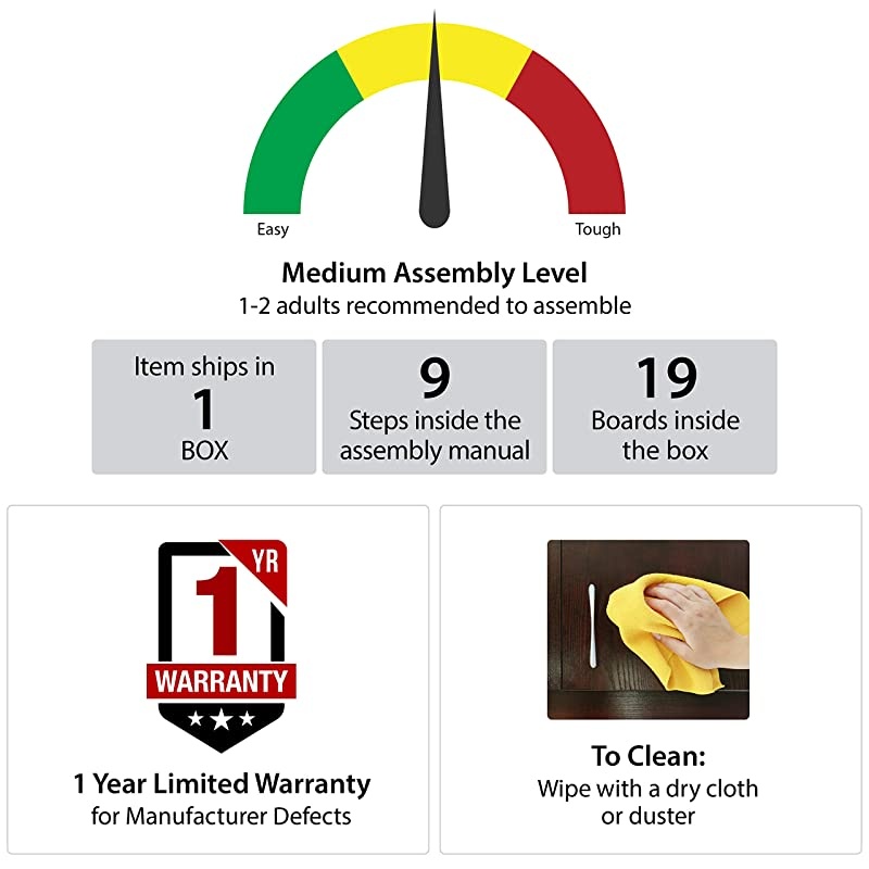 Concord TV Stand with Fireplace, Walnut