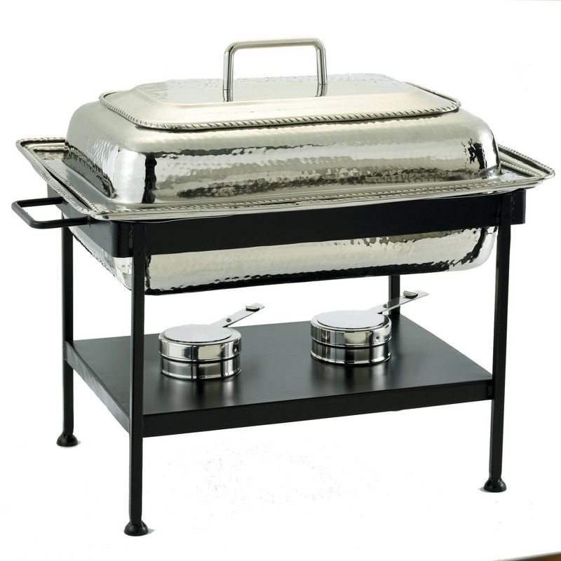 Old Dutch 8qt Stainless Steel Hammered Chafing Dish