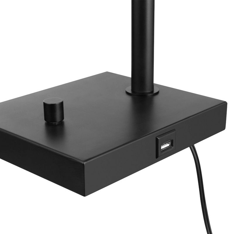 18" Adjustable Height Lucca Table Lamp Matte Black - Globe Electric