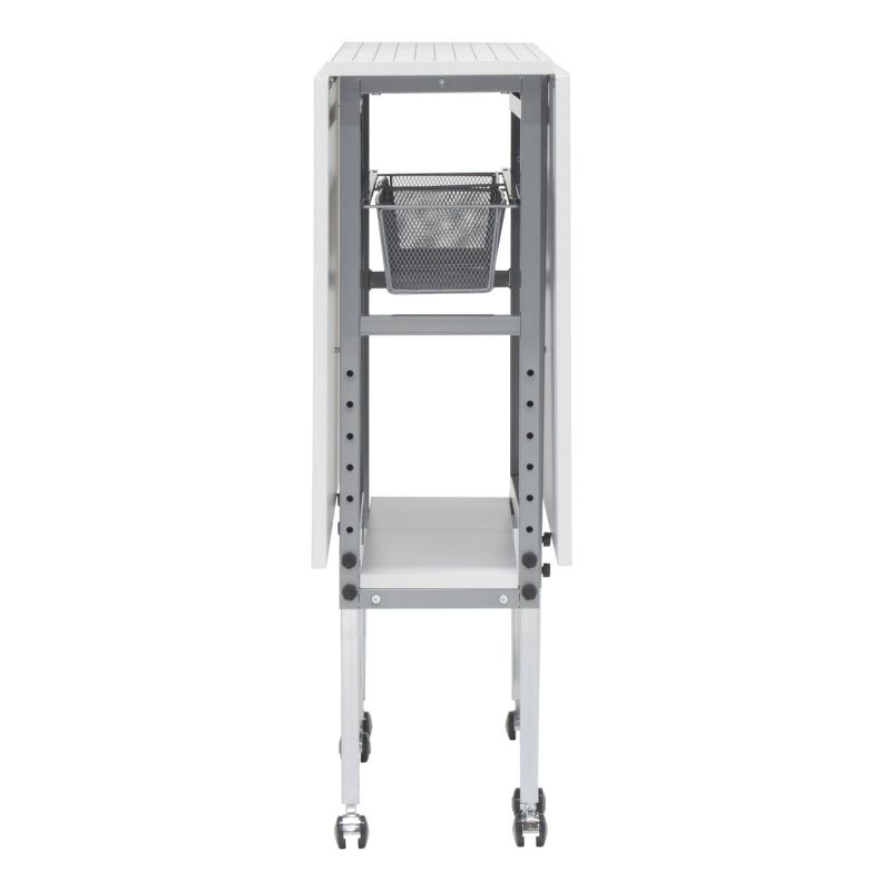 Cutting Table with Grid Silver/White - Sew Ready