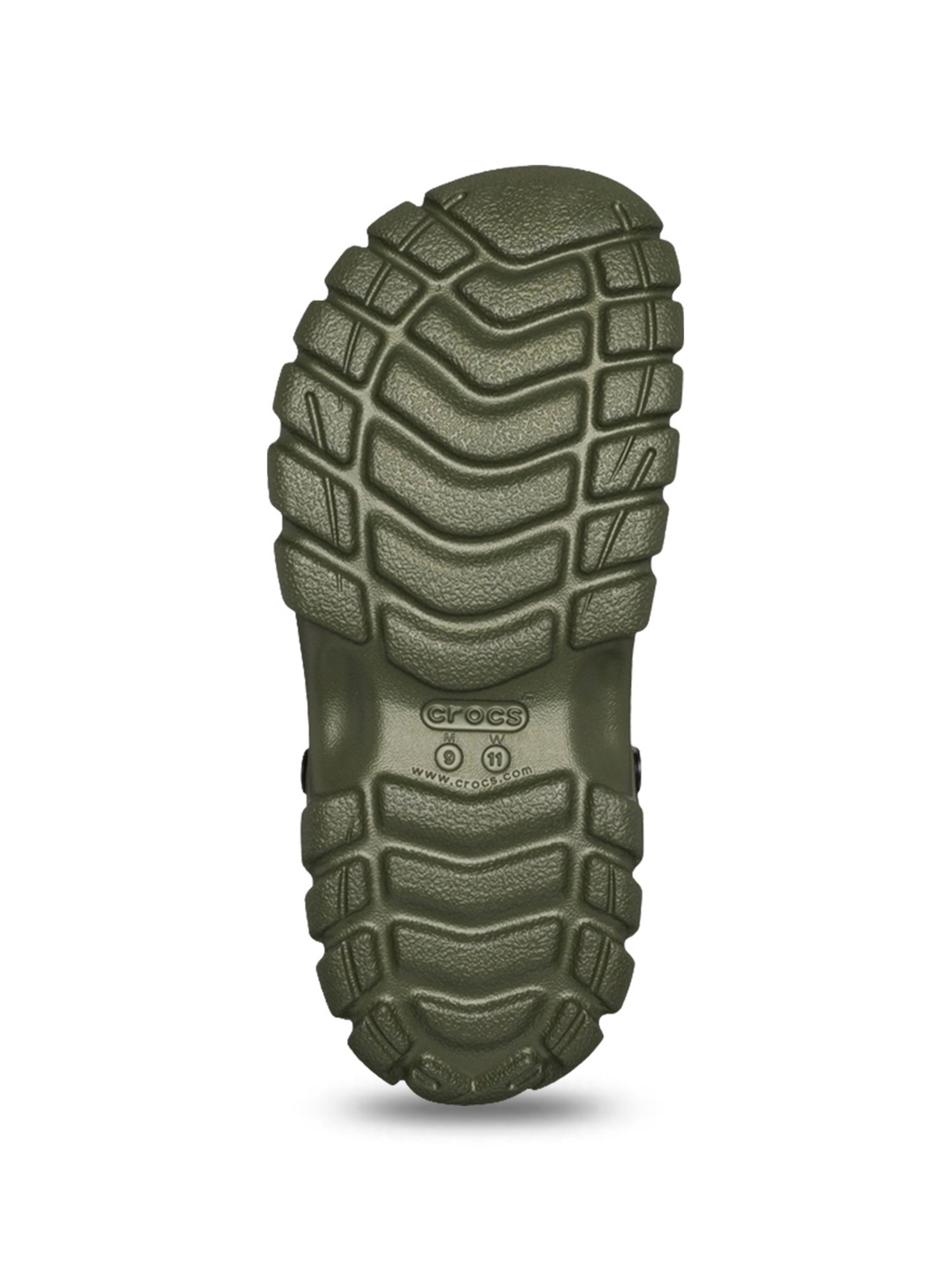 Crocs Men's Off Road Green Back Strap Clogs