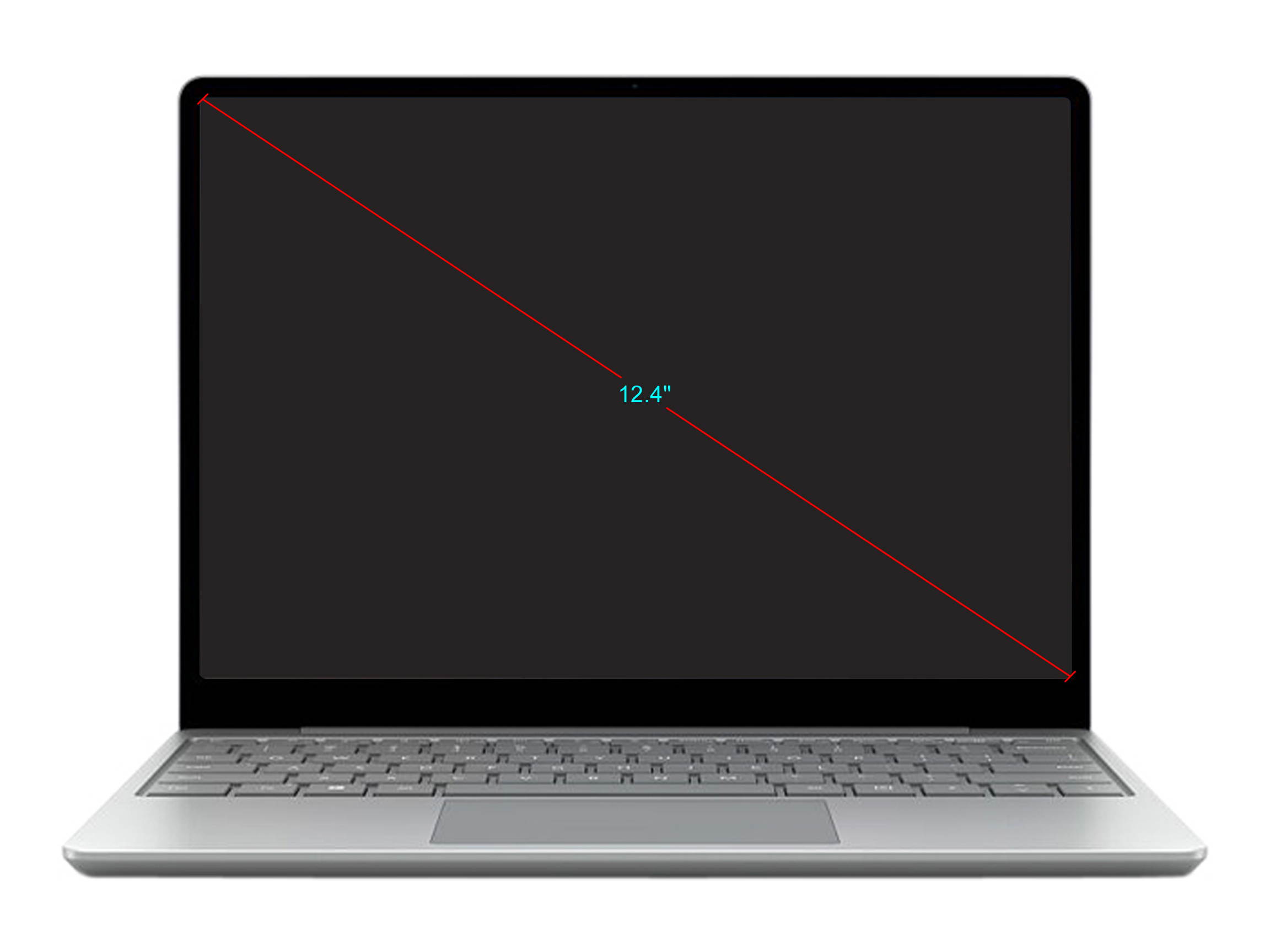 Microsoft Laptop Surface Laptop Go 21K-00001 Intel Core i5 10th Gen 1035G1 (1.00 GHz) 4 GB LPDDR4X Memory 64 GB eMMC Intel UHD Graphics 12.4" Touchscreen Windows 10 Pro