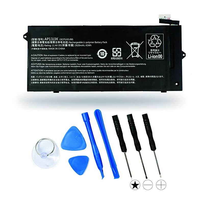 AP13J3K 11.25V 45Wh Replacement Battery for Acer Chromebook 11.6" 11 C720-2848 C720 C720P C740 3ICP5/65/88