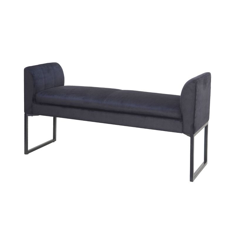 Hayden Accent Bench Velvet Gray - ACEssentials