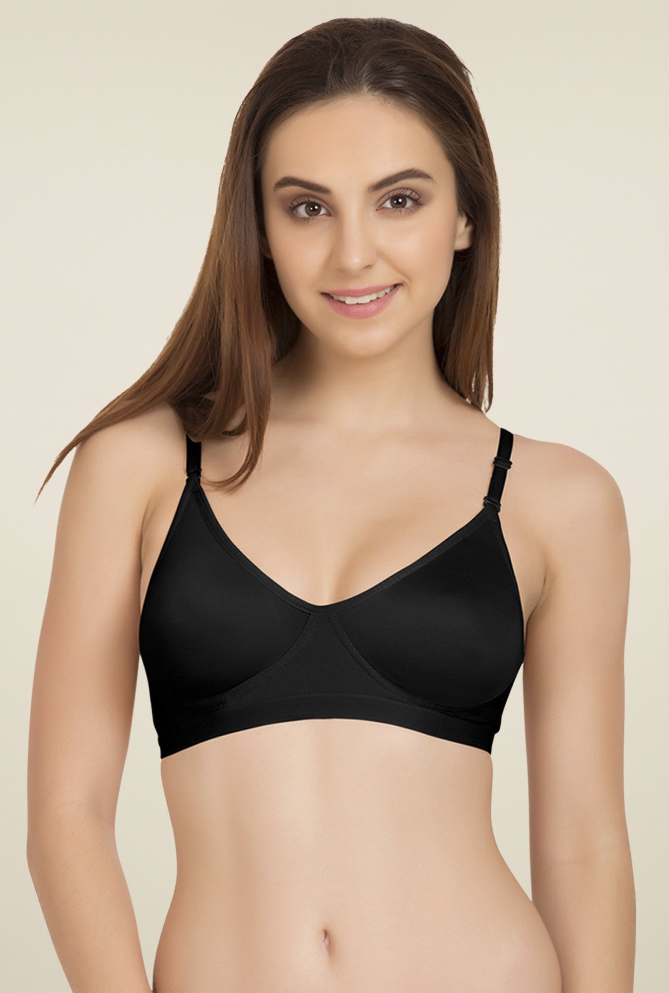 Tweens Purple & Black Non Padded T-Shirt Bra (Pack of 2)