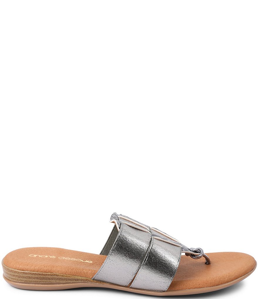 Andre Assous Elise Featherweights&trade; Elastic Leather Thong Sandals