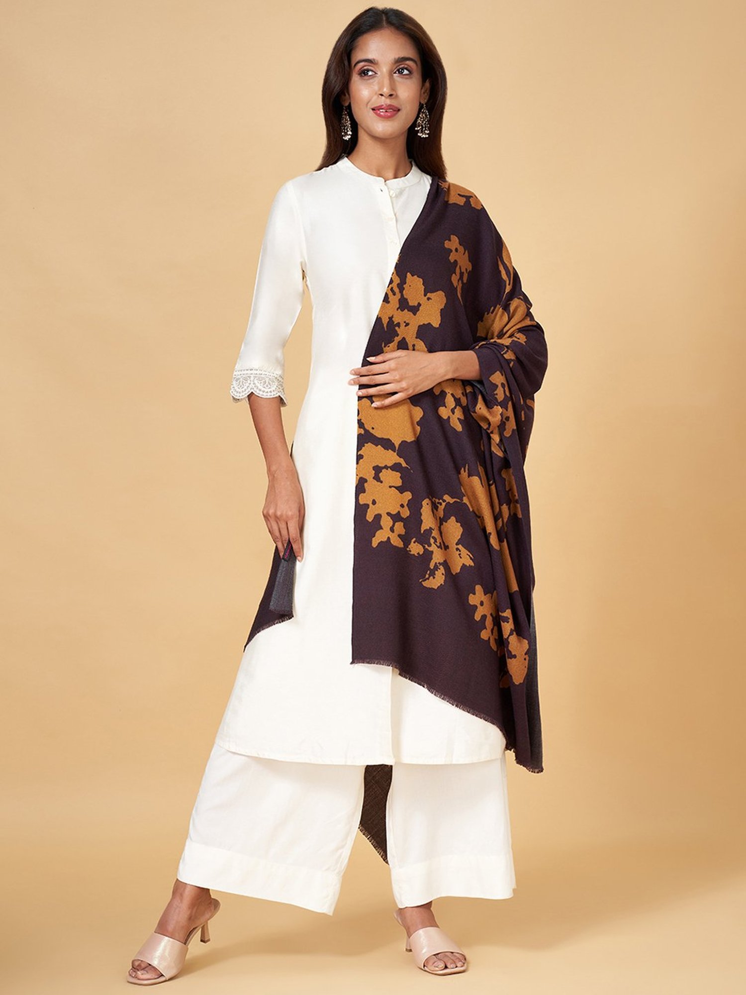 Stylum Red Plain Dupatta