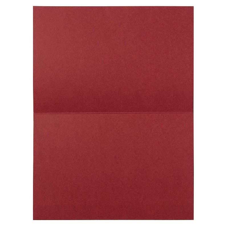 Sustainable Greetings 48-Pack Red Blank Greeting Cards, Plain Thank You Cards, Birthday & Invitations Cards, 4 x 6 in