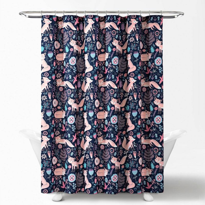 72"x72" Pixie Fox Shower Curtain - Lush Décor
