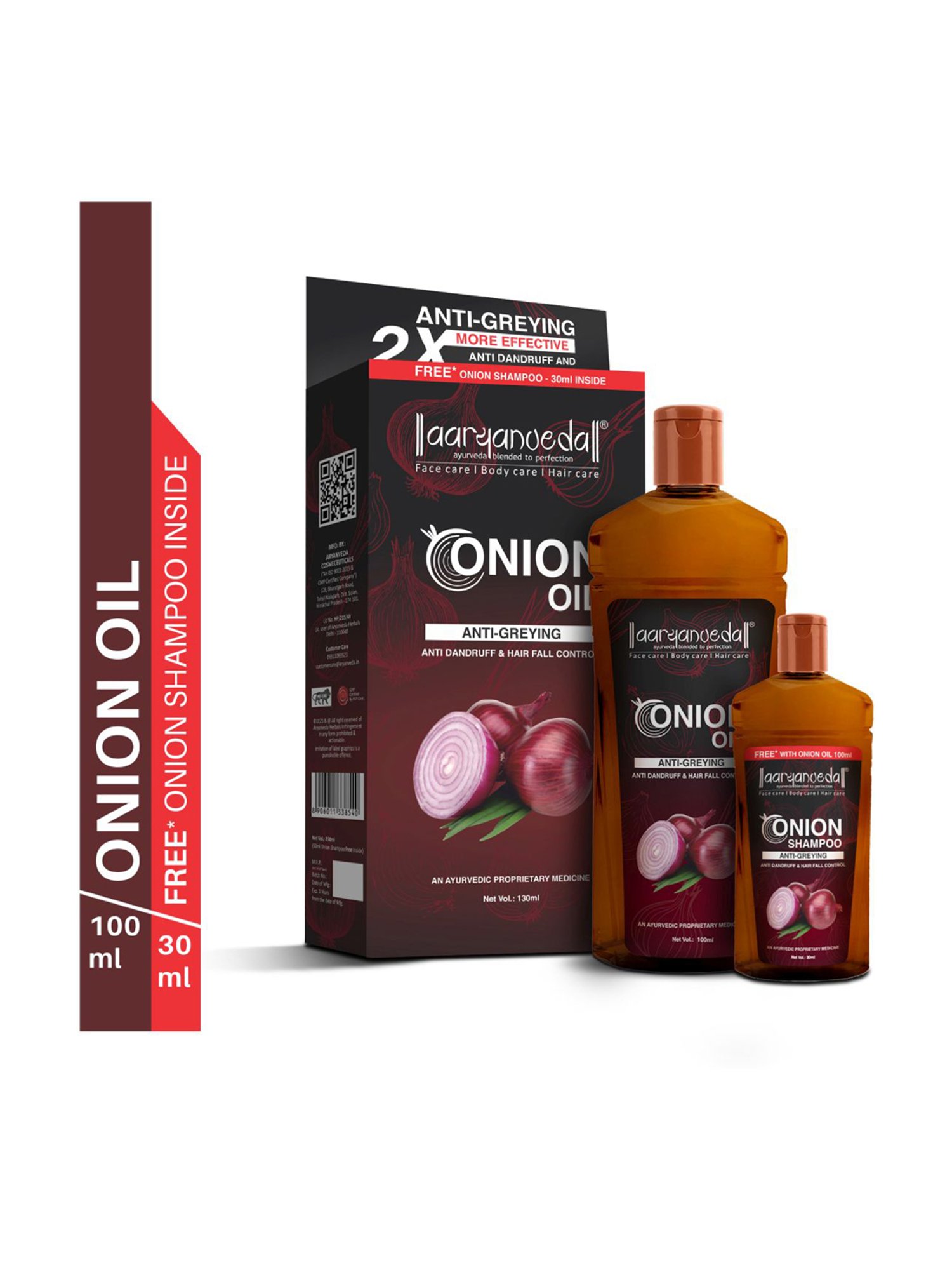 Aryanveda Onion Oil & Shampoo Combo Pack