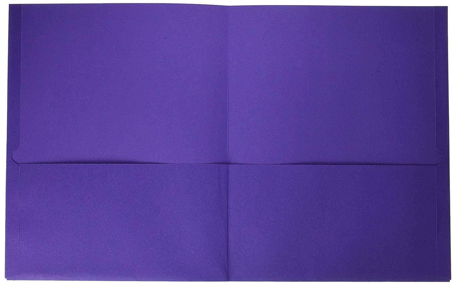 Oxford Twin-Pocket Folders, Purple - Pack of 10 (57583)