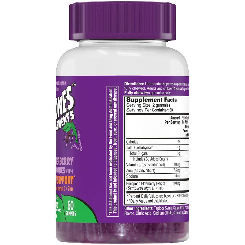 The Flintstones Elderberry Gummy Supplements - 60ct