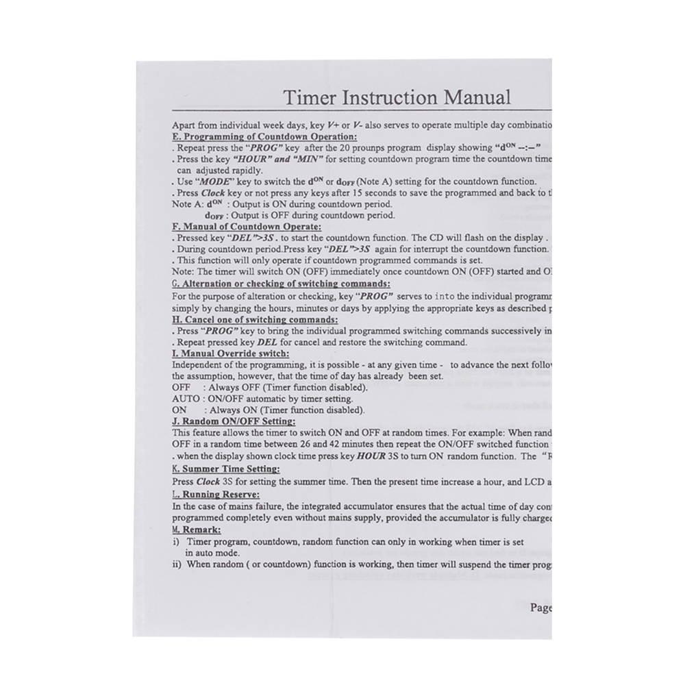 Digital Timer Switch Socket LCD Display Plug-in Programmable Time Switch Energy Saving Intelligent Electronic Timing Socket